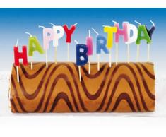 amscan - 550114 - Kit Bougies sur Piques Happy Birthday Multicolore