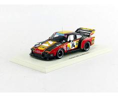 Spark- Voiture Miniature de Collection, S5093, Gris/Rouge/Jaune