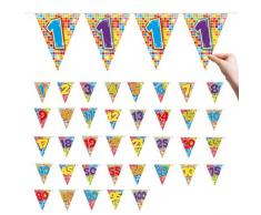 Folat Neu Guirlande Birthday Blocks 13, 6 m, 1 pièce.