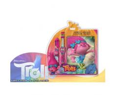 Disney- Trolls Set Montre Digitale avec Stylo 6C + Agenda, TR17068