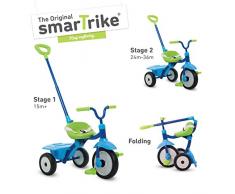 SMARTRIKE Enfants Tricycle Folding Stable et 131–0900 faltbares Fun Bleu/Vert