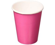 Amscan International 58015–103 Rose Vif Papier Tasses 266 ML