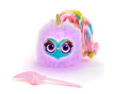 Bandai - Pomsies Lumies - Sparkle Rush - Peluche interactive qui change de couleur - parle français - SK18028