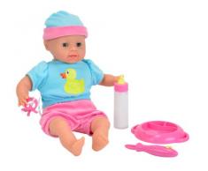 Simba - 105010964 - Poupée Enfant - Laura Poupon A Faim - Cuillère et Biberon Magique - 38 Cm