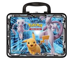 Pokémon POK80546 TCG : Coffre Collector (2019) blindé Mewtwo, Pikachu, Dracaufeu (Un au Hasard), Couleurs mélangées
