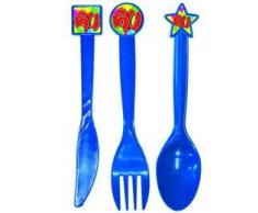 feestartikelen.nl Lot de 24 Couverts pour Anniversaire 60 Ans Couleurs Assorties