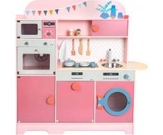Small Foot 11465 Enfant Rêve de Fille, en Bois, Cuisine multifonctionnelle, Jeu de rôle Jouets, Multicolore