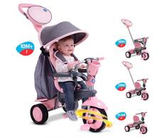 SMARTRIKE Poussette 4 en 1 Rose/Gris
