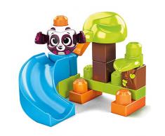 Mega Bloks First Builders Coucou Blocs Coffret Le Toboggan des Pandas, jeu de construction, 14 pièces, jouet pour enfant et bébé dès 1 an, GKX68