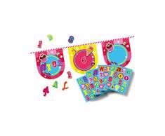 Sweet Birthday Chaîne de vœux, avec de Nombreuses Autocollants à Coller pour nom Un