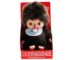 Bandai - Monchhichi - peluche - Bébichhichi garçon bavoir bleu 12 cm - - 23554