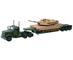 New Ray Truck Freightliner+REM avec Tank M1A1 Military Mission 1/32° Camion Miniature, 61285