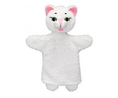 MU mubrno 24601 A Chaton Blanc, Marionnette, Multicolore