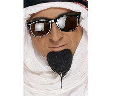 Smiffys 11944 Déguisement Homme Barbe de Cheikh Autocollant, Noir, Taille Unique