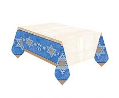 Amscan International Nappe 579940 Paper-printedtablecover : Judaic Traditions