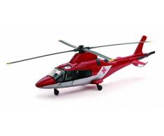 New Ray - 26103 A - Véhicule Miniature - Modèle À Léchelle - Hélicoptère Aw 109 Agusta - Rouge/Blanc - Echelle 1/43
