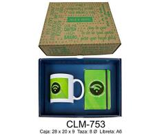 RM- Ensemble carnet et mug Connecting People Vert Sets de matériel Scolaire (1)