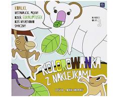 Interdruk Ma21 X 21dz Livre de coloriage 21 x 21 cm, 20 avec Stickers Animaux Sauvages, Multicolore