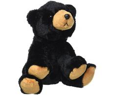 Wild Republic- Peluche Ours Noir, Cuddlekins Mini doudouier, Cadeaux pour Enfants, 20 cm, 10832, Multicolore