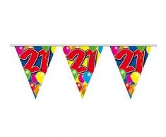 Folat Guirlande 21e Anniversaire Anniversaire 10 m