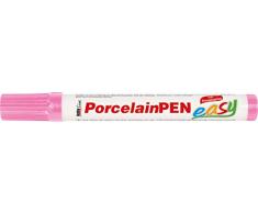 Kreul 16309 PorcelainPen easy Pointe de pinceau indéformable pour peindre et décorer verre, porcelaine et céramique émaillée Rose 1 à 3 mm