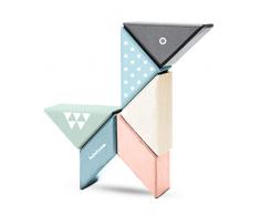 Lalaloom 6 MAGNO BLOCKS - Jeu de construction en bois Magnetic Blocks Jouet éducatif pour enfants 6 pcs