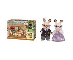Sylvanian- Brick Oven Bakery Families EPOCH DENFANCE, 5237, Multicolore & Les Grands-Parents Lapin Chocolat Families Mini-poupées et Figurines, 5190, Multicolore, Norme