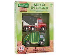 Globo Jouets en Bois 95 918 cm Legnoland City véhicule (2 pièces)