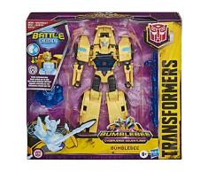 Transformers Bumblebee Cyberverse Adventures - Robot Electronique Trooper Bumblebee - 15 cm - Jouet Transformable 2 en 1