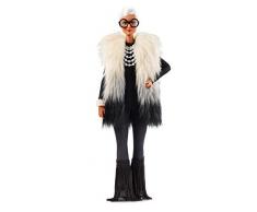 Barbie Signature poupée de collection stylisée par Iris Apfel avec veste, pantalon pattes d’éléphant et accessoires, jouet collector, FWJ27