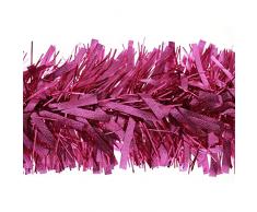 Shatchi Guirlande de Noël épaisse Rose vif 1,8 m