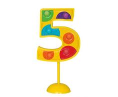 Unique Party - 37035 - Décoration à Gâteau Clignotante Numéro 5