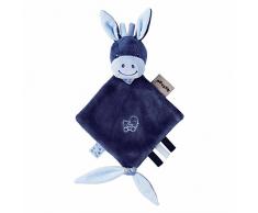 Nattou 321136 Mini Doudou Âne Alex pour Voiture, 30 x 20 cm, Alex et Bibou, Bleu