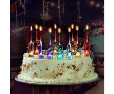 Gifts 4 All Occasions Limited SHATCHI-1244 Shatchi Numéro 0 LED clignotant à couleur changeante pour gâteau danniversaire, décoration de table
