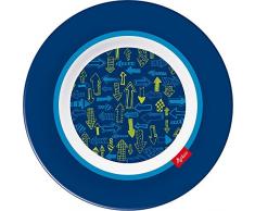 Sigikid – 24815 flèches Assiette en mélamine, X 21,5 X 0,5 cm