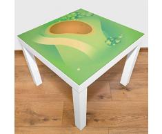 playmatt Tapis de Jeu antidérapant pour Table ou Sol, Motif Herbe avec Boue, sans substances nocives, Lavable, 55 x 55 cm, sadapte Parfaitement à la Table IKEA Lack