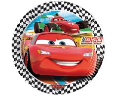 Disney Course de Voitures de Sport Amscan réseau Papier Larges Assiettes Accessoire de fête.