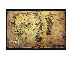 ABYstyle - THE HOBBIT - Poster carte Terre du Milieu (98x68)