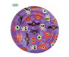 Guirca Conf. 8 Assiettes Halloween 23 cm, Couleur Lilas, 19971