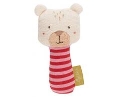 Sigikid, Pour les Filles, Hochet Ours Polaire Green Collection, Jouets pour bébés, Recommandé à partir de 0 mois, Rouge/Blanc, 39192