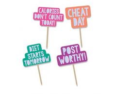 Amscan International 400256 Borne Vaisselle de boisson et ACC, Picks DLX Jeunes et Fab