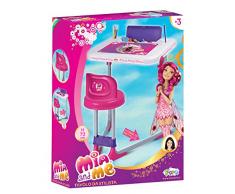 La Nuova Faro - 098120 - Bureau De LArtiste avec Accessoires De Coloriage - Mia and Me - 63 X 73 X 72 Cm