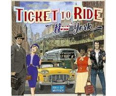 Asmodee Italie Ticket to Ride New York Jeu de table, bleu, 720560 - version italienne