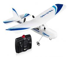 Top Race télécommande RC modèle avion jouet en plein air pour adultes enfants 2 canaux RTF prêt à voler avion jouets poids léger radiocommandé avion TR-C185