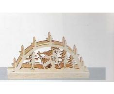 Kahlert Licht - 40607 - Décoration de Noël - Arche Lumineuse en Bois découpé - 3,5 V - Echelle 1/12ème