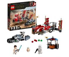 LEGO-La Course Poursuite en Speeder sur Pasaana, 2 Véhicules Issu du Film Star Wars IX Figurines de Rey et BB8 Jeux de Construction, 75250, Multicolore