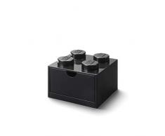 LEGO- Tiroir de Bureau 4, Noir, 40201733
