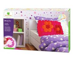 Kit de loisir créatif enfant - Coussin Pompons - DIY - Lovely Box Collector - Dès 7 ans - Sycomore - CRE5210