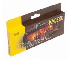 Faller - F180653 - Modélisme - LED - Blanc Clair - 5 Pièces