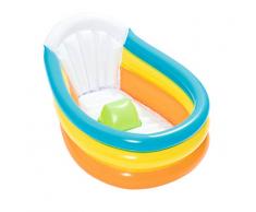 Bestway Up Baignoire avec thermomètre, Dossier et Fond Gonflable pour bébé 76 x 48 x 33 cm